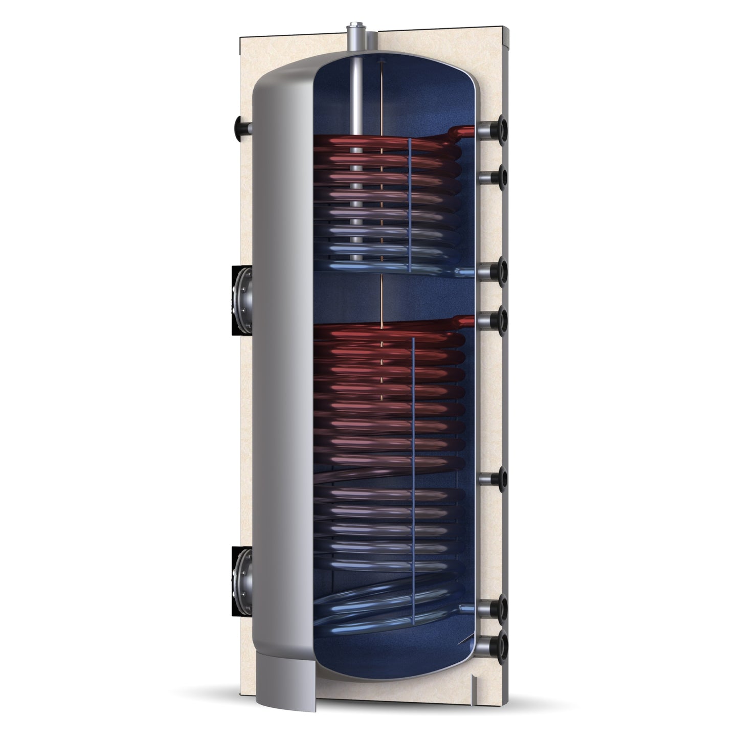 Solarbayer Trinkwasserspeicher TWB 400 Bivalenter Warmwasserspeicher für Solar