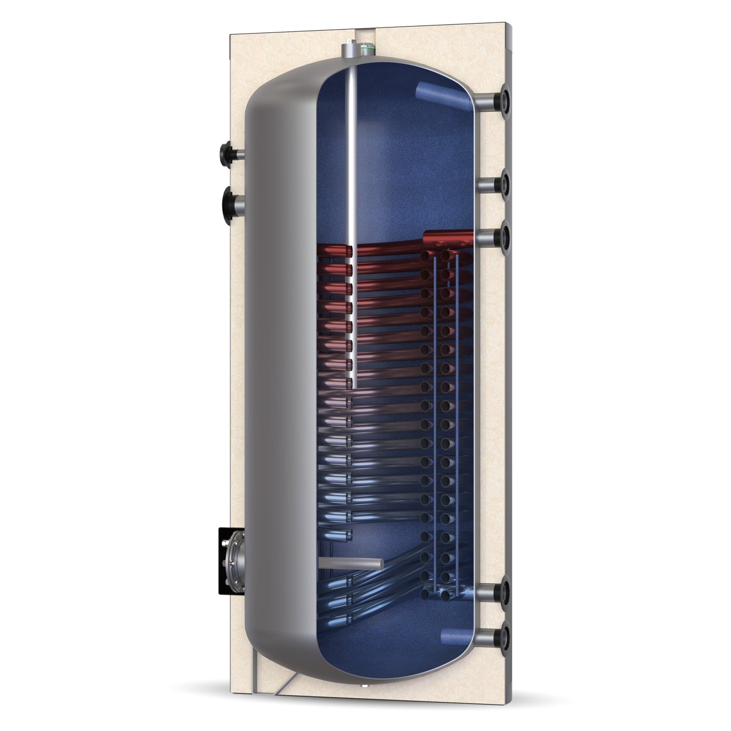Solarbayer Wärmepumpen Warmwasserspeicher WP 750 Hochleistungsspeicher mit Doppelregister