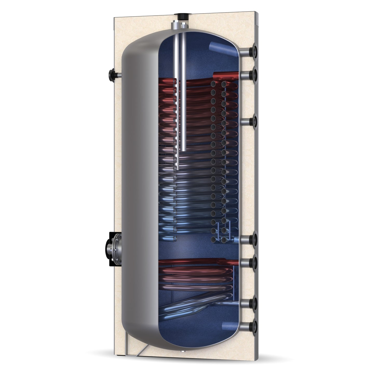 Solarbayer Warmwasserspeicher WP-S 600 Hochleistungs Wärmepumpen-Solarspeicher