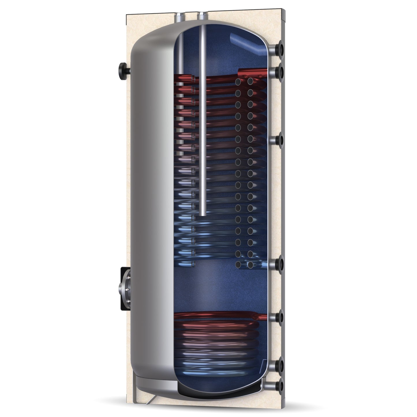 Solarbayer Warmwasserspeicher WP-SD 500 Hochleistungs Wärmepumpen-Solarspeicher