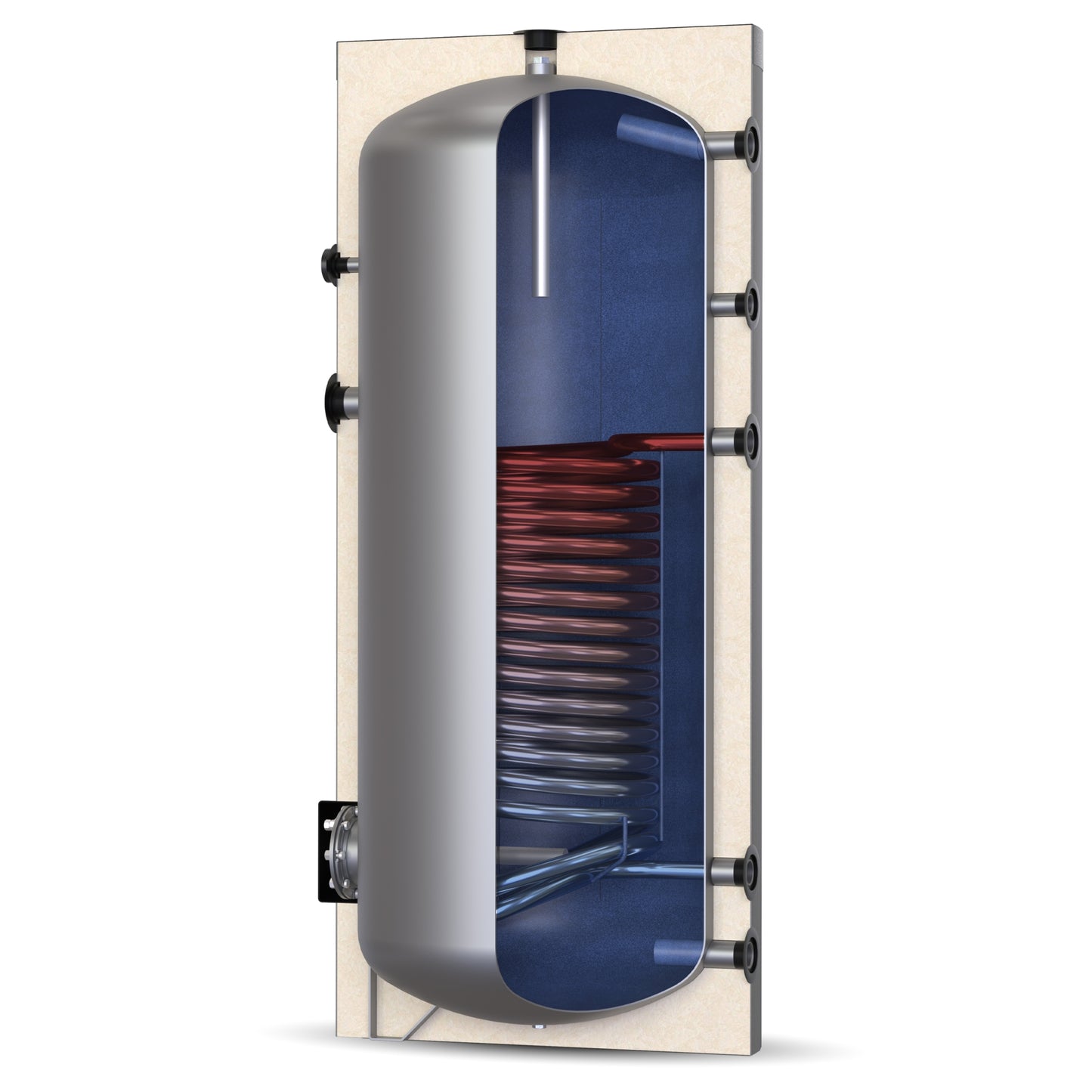 Solarbayer Warmwasserspeicher monovalent BW-1 300 Trinkwasserspeicher emailliert, 1WT
