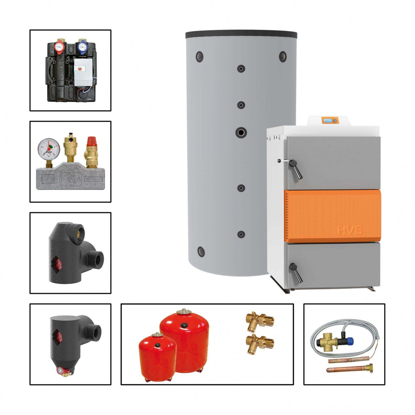 Solarbayer Holzvergaserset HVS E 60-2A Variante A (1x SLS-5000)