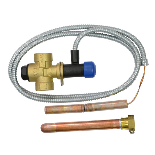 Solarbayer Thermische Ablaufsicherung DN 20 (3/4") mit Fühler und Tauchhülse DN 15 (1/2")