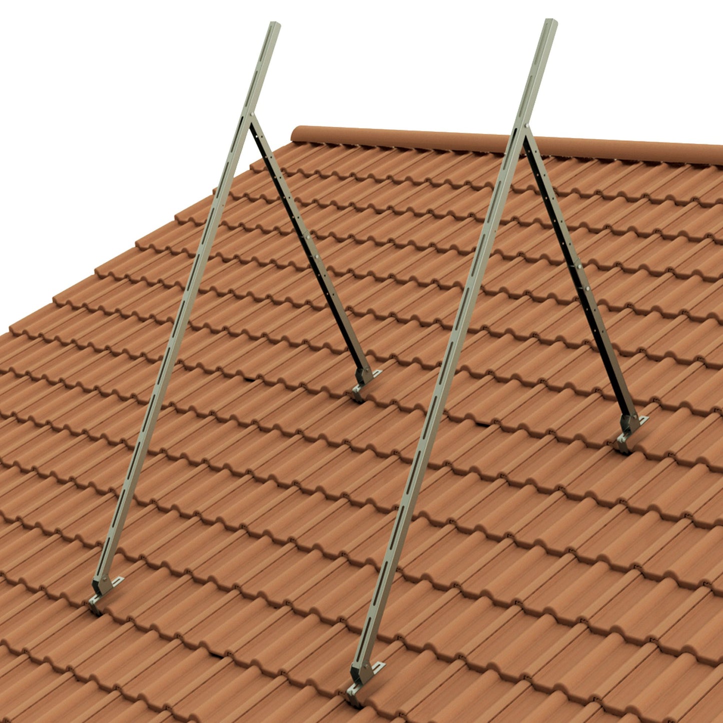 Solarbayer Aufständerung 20 Grad - 2400 mm, passend für PlusAL2.86 V, Silversun2.02