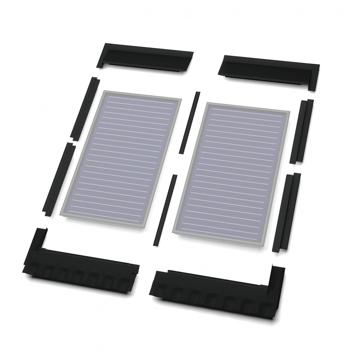 Solarbayer Flair AL Grundbausatz 2 Kollektoren 2,52 / 2,85 vertikal