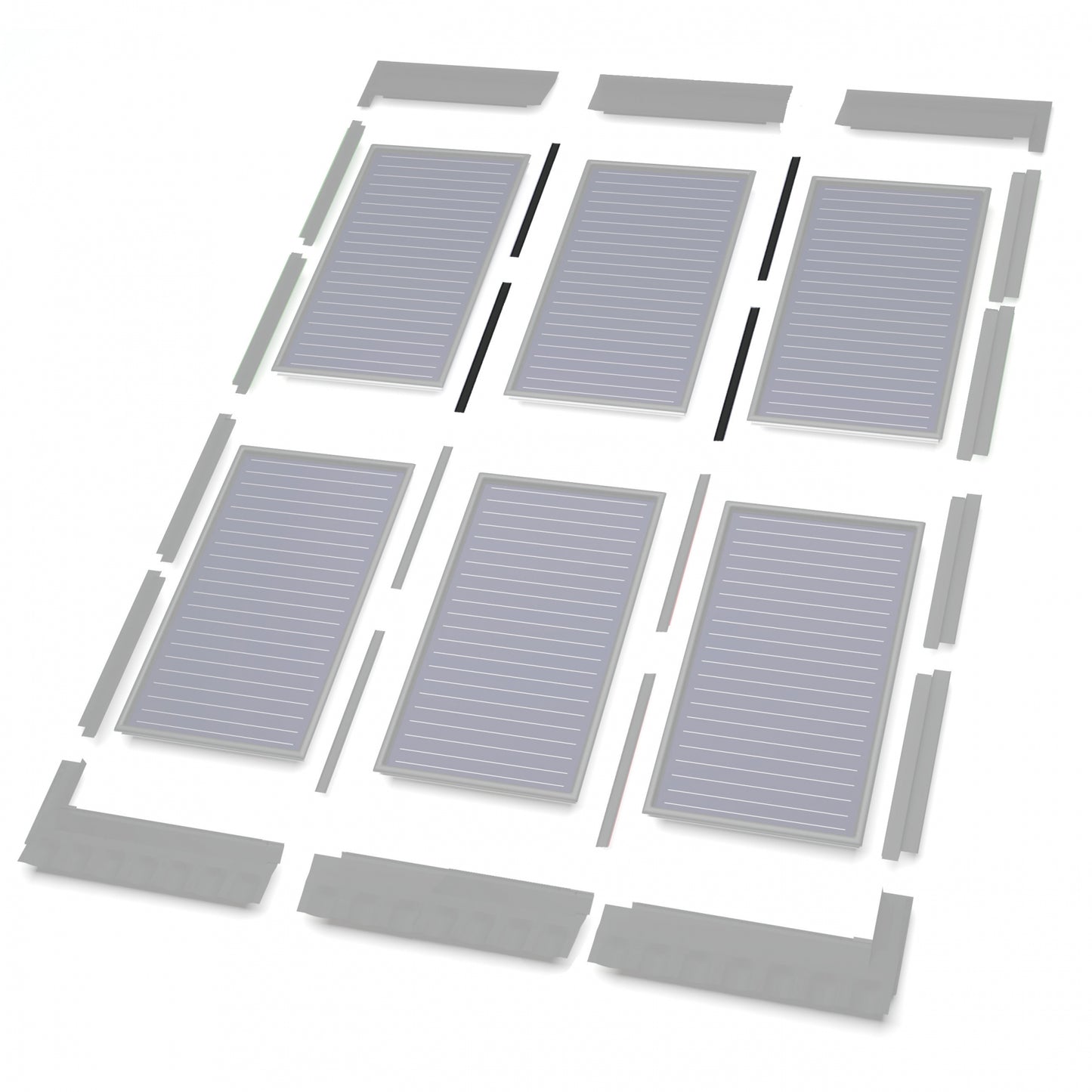 Solarbayer Flair AL Zwischenbleche 2,52 / 2,85 vertikal