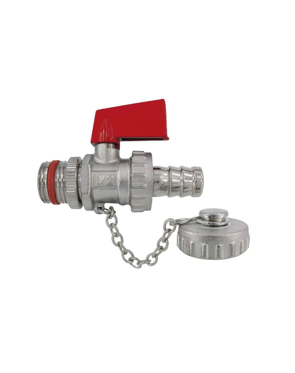 KFE Kugelhahn DN15 (1/2") selbstdichtend, Messing vernickelt