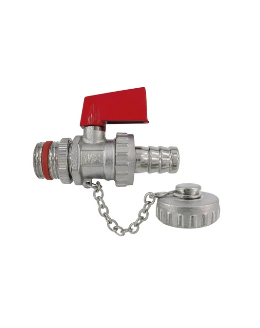 KFE Kugelhahn DN15 (1/2") selbstdichtend, Messing vernickelt