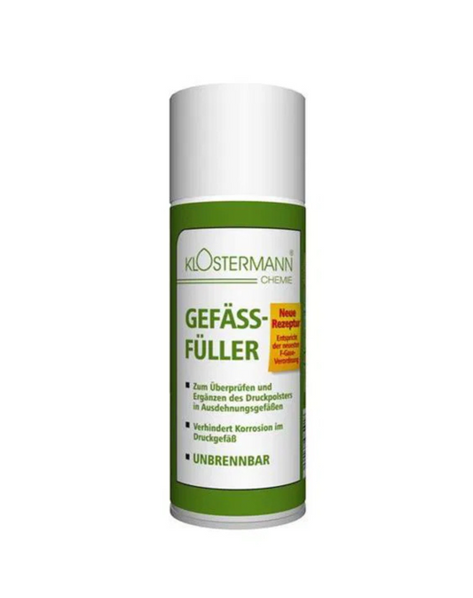 Klostermann Gefäßfüller, 400 ml (nicht brennbar) für Druck-Ausdehnungsgefäße - Druckflasche 5,5 bar / 4918