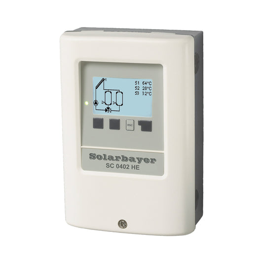 Solarbayer Solarregler Systemregler SC 0402 HE Zweikreis Temperatur-Differenzregler