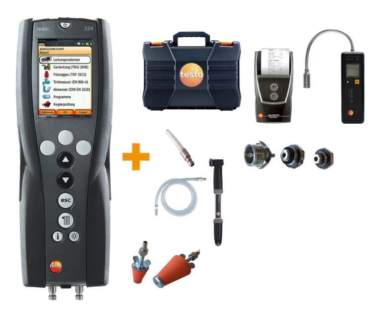 testo 324 Druck- & Leckmengenmessgerät Profi-Set