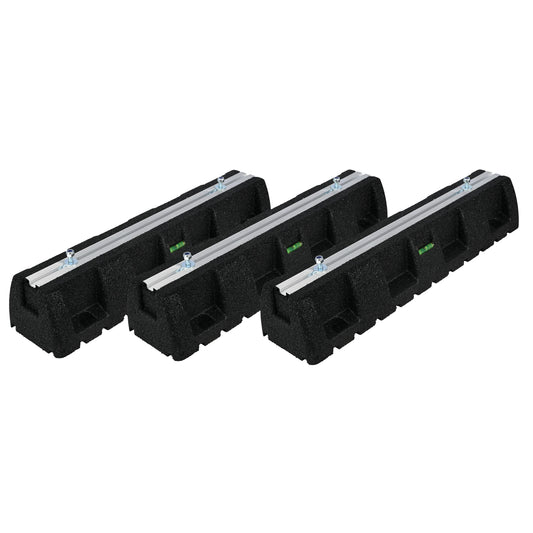 Solarbayer Wärmepumpen Bodensockelset 3 Stk. Dämpfung der Vibration Länge 600mm