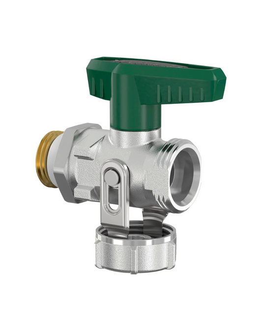 Simplex KFE Kugelhahn 1/2'' Flügelgriff Durchgang, DVGW selbstdichtend, vernickelt F10639