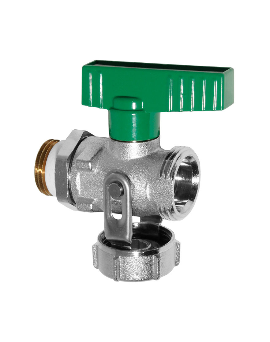 Simplex KFE Kugelhahn 1/2'' Flügelgriff Durchgang, DVGW selbstdichtend, vernickelt F10639