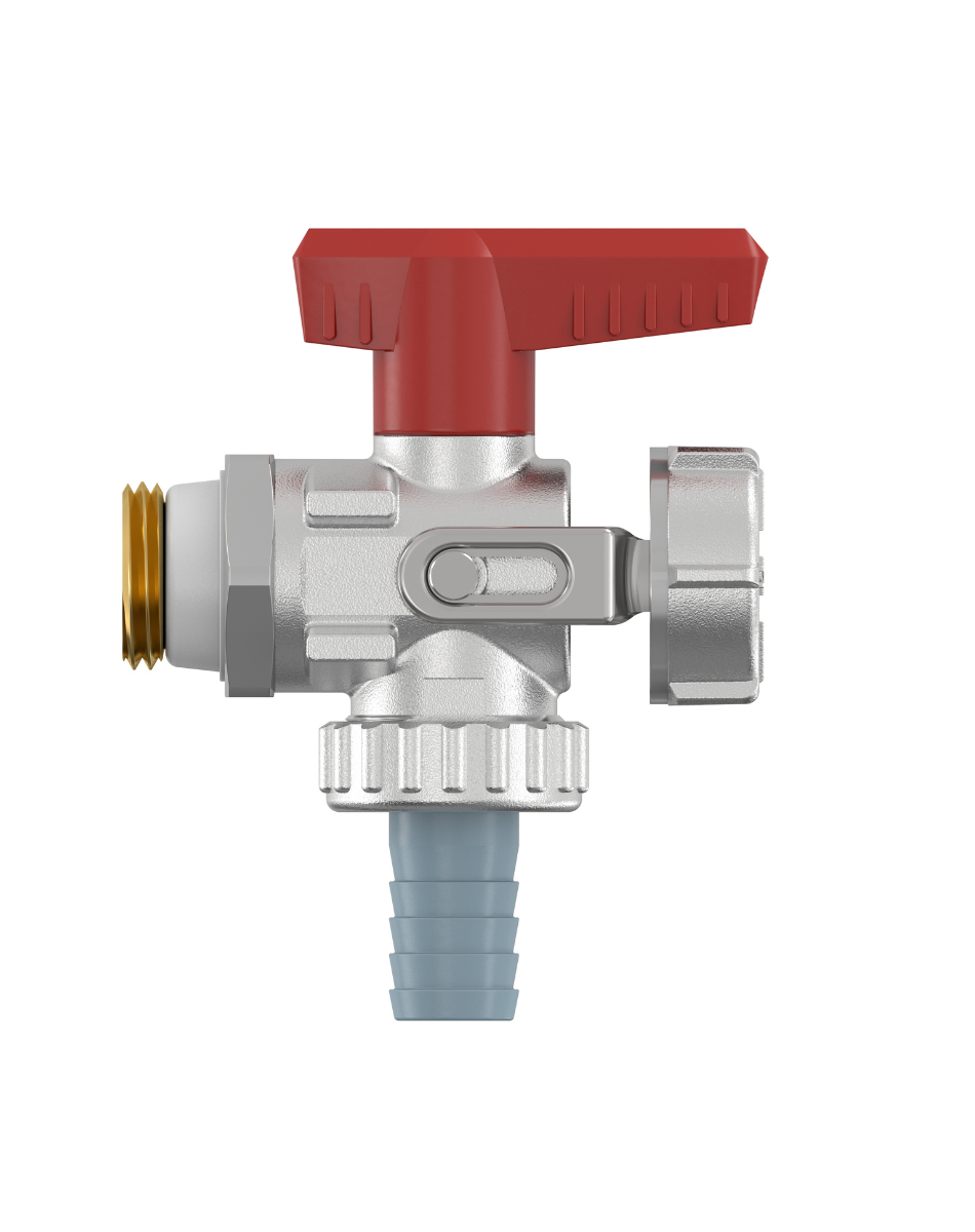 Simplex KFE-Kugelhahn Eckform G1/2" mit Außengewinde F10671