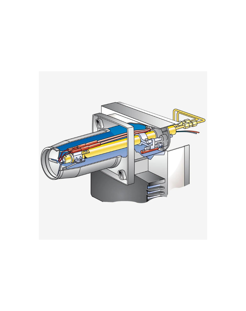 Weishaupt Ölbrenner WL 5/1-B H mit Ölvorwärmung und Stellantrieb, 16,5-40kW