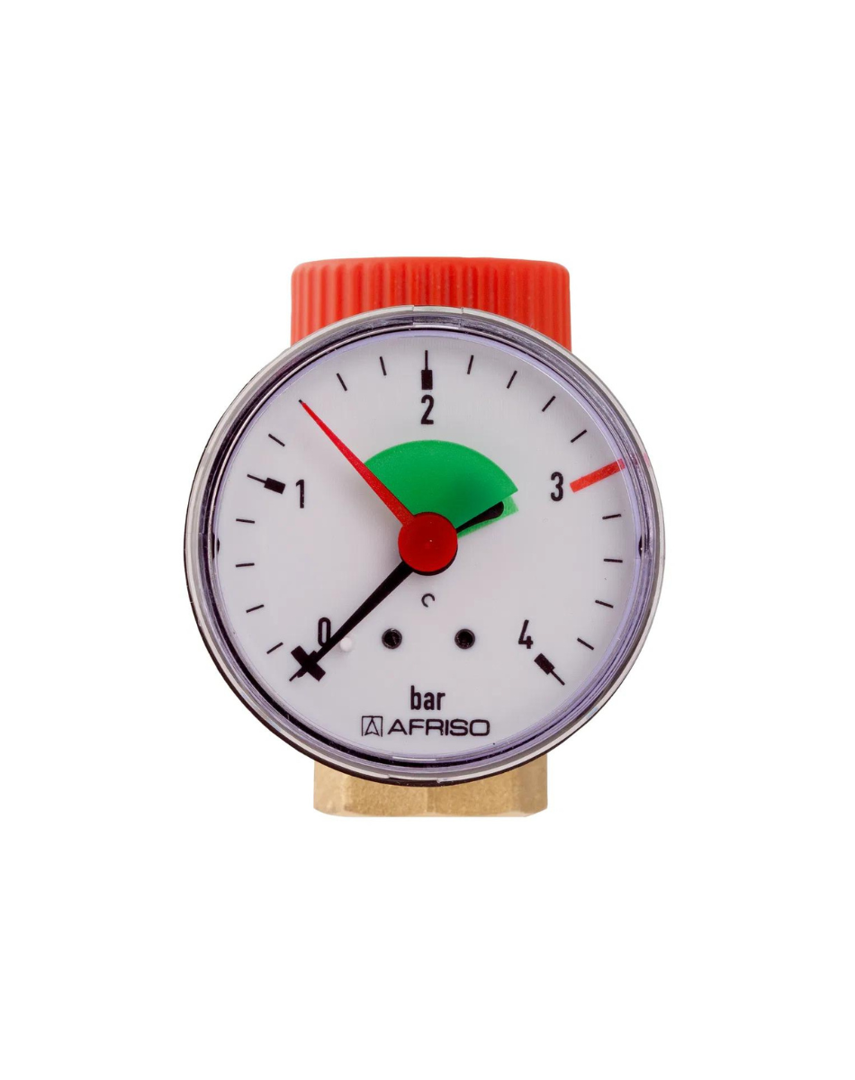 Afriso Sicherheitsventil inkl. Manometer 3/4" 3,0 bar