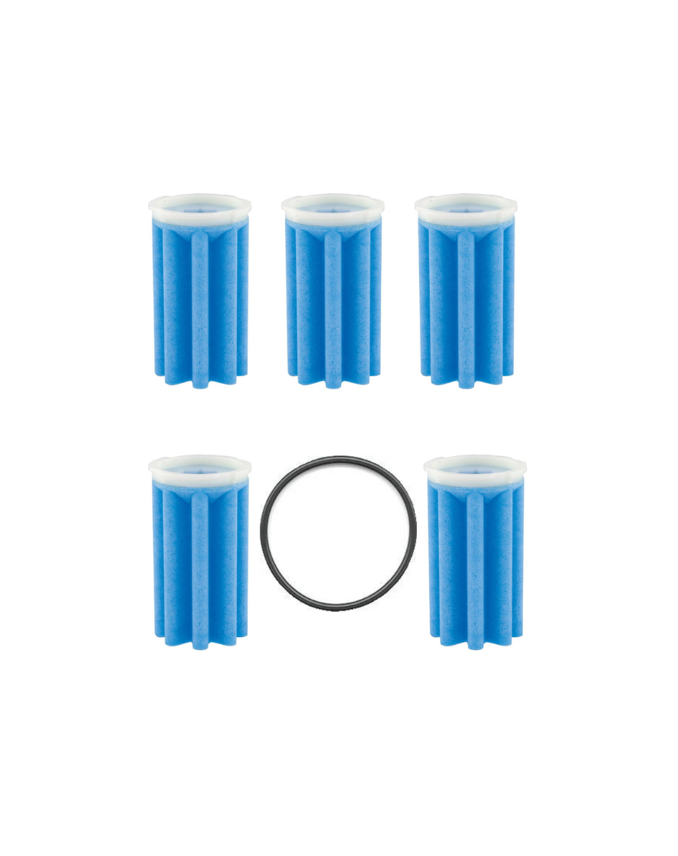 SiKu Heizölfilter 50 µm (5 Stk.) inkl. Dichtring / sternförmiger Filtereinsatz