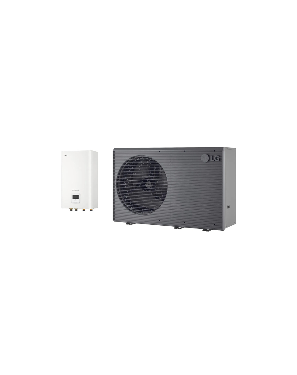 LG Therma V R290 Set Monobloc mit Hydrobox Luft-Wasser-Wärmepumpe (12 kW)