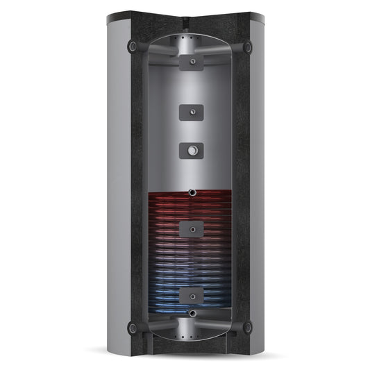 Solarbayer Schichtleit-Pufferspeicher SLS-2500-S, patentiertes SLS-System