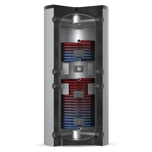 Solarbayer Schichtleit-Pufferspeicher SLS-5000-2S, patentiertes SLS-System