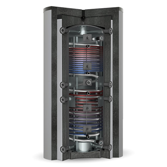 Solarbayer Hygiene-Schichtladespeicher HSK-SLS-1500-Plus, Edelstahlwellrohr