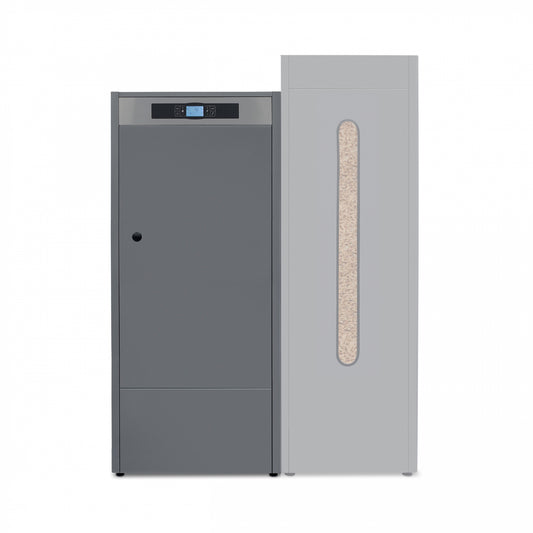 Solarbayer Pelletkessel PLT-12 AC 13 kW Pelletheizung mit App Steuerung