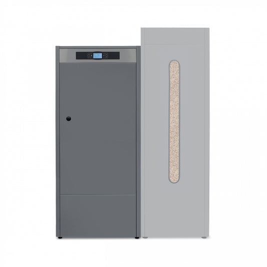 Solarbayer Pelletkessel PLT-45 AC 45 kW Pelletheizung mit App Steuerung