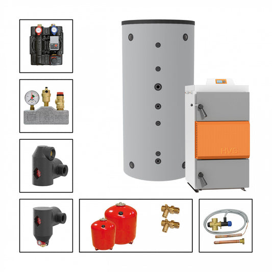 Solarbayer Holzvergaserset HVS E 40-1B Variante B (1x SLS-2200-S)