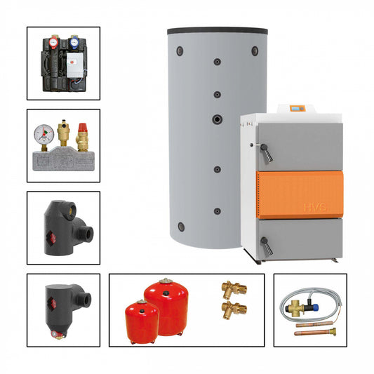 Solarbayer Holzvergaserset HVS E 60-2A Variante A (1x SLS-5000)