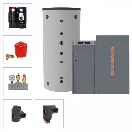 Solarbayer Pelletkesselset PLT-AC 35-2B Variante B (1x SLS-1500-S)