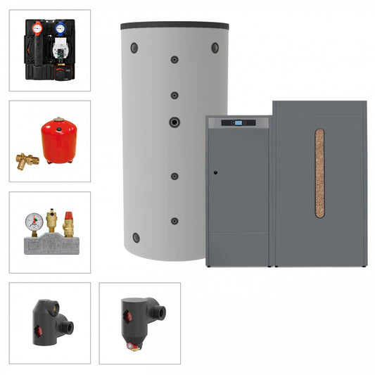 Solarbayer Pelletkesselset PLT-AC 45-2A Variante A (1x SLS-1500)