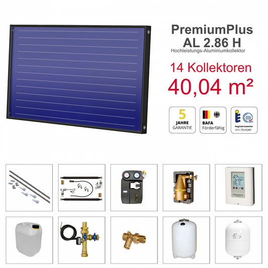 Solarbayer Plus AL Solarpaket 8 - Stock Gesamtfläche Brutto 40,04 m2 horizontal