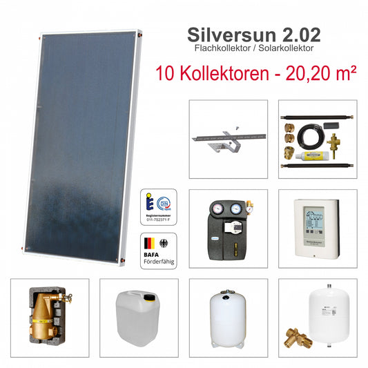 Solarbayer Silversun Solarpaket 10 Gesamtfläche Brutto: 20,20 m2
