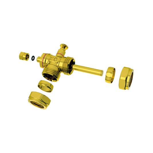 Solarbayer Klemmring-Fühler-Anschluss T-Stück 22mm mit Fühlertauchhülse 6mm