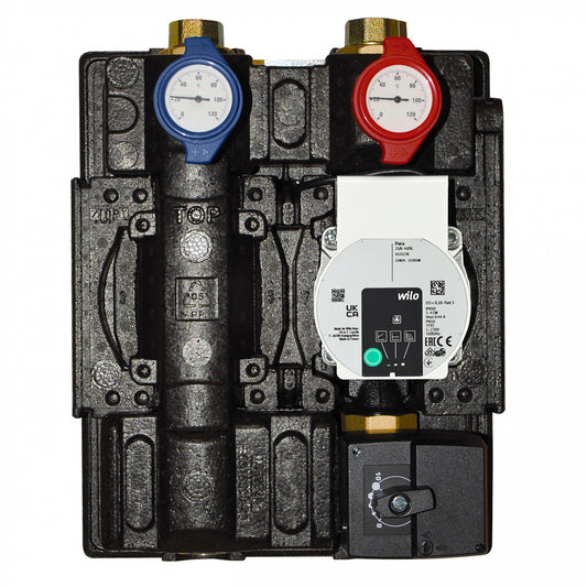 Solarbayer Heizkreisset mit 3-Wege-Mischer HE Pumpe: Wilo PARA 25/6 SC