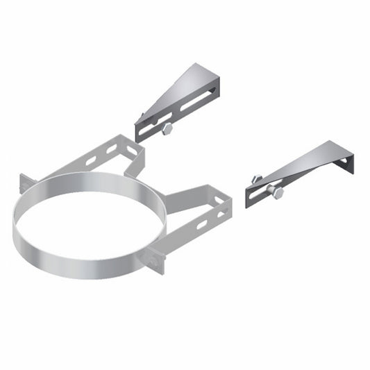 Solarbayer Außenkamin Wandbefestigung 60-110mm Wandabstand 150/0,5mm