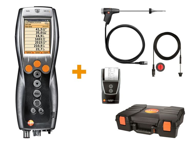 testo 320-2 LL Abgasmessgerät Heizungsbau-Set