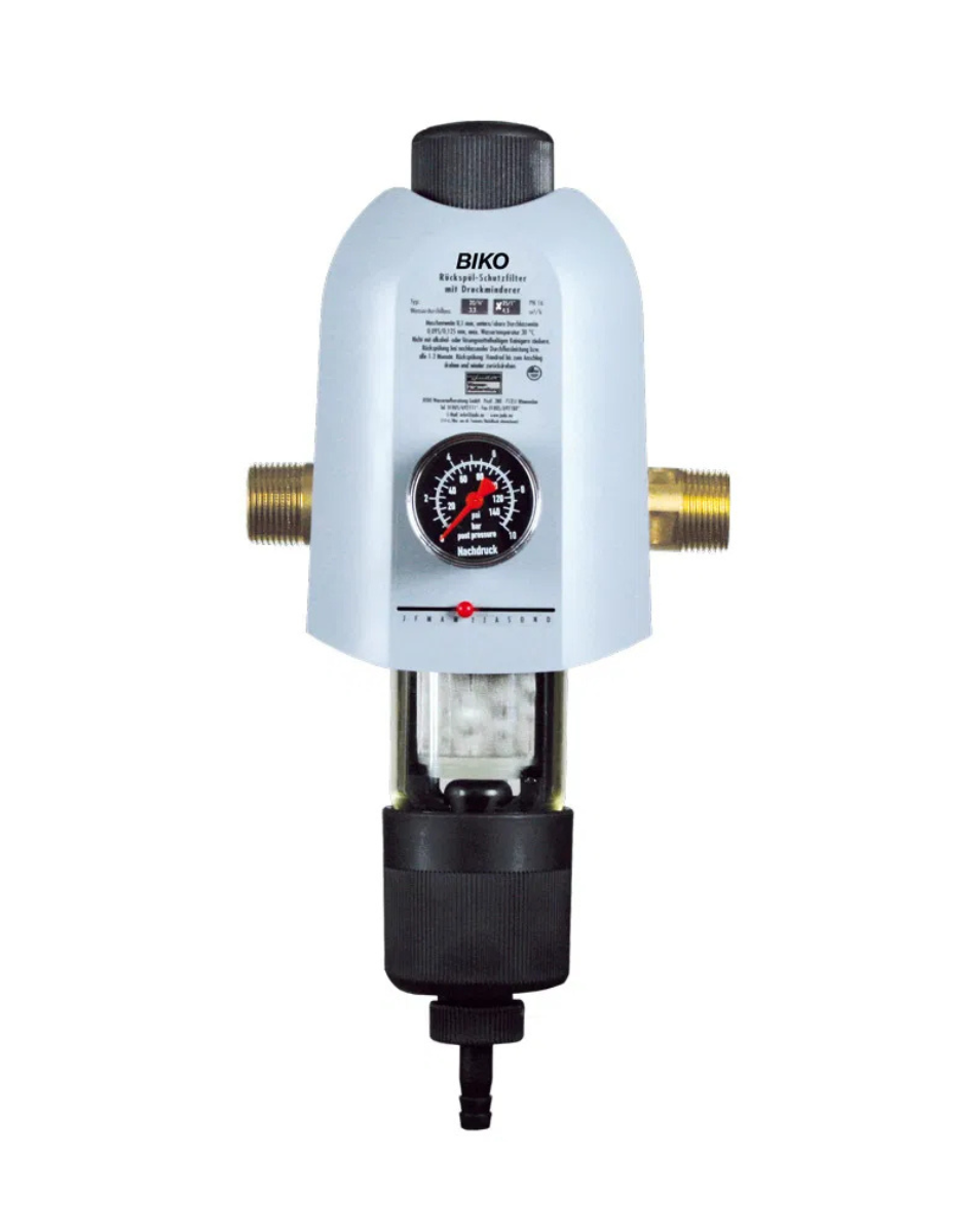 Judo Biko Hauswasserstation mit Rückspülfilter, Druckminderer, Manometer und Verschraubungssatz - 8172002