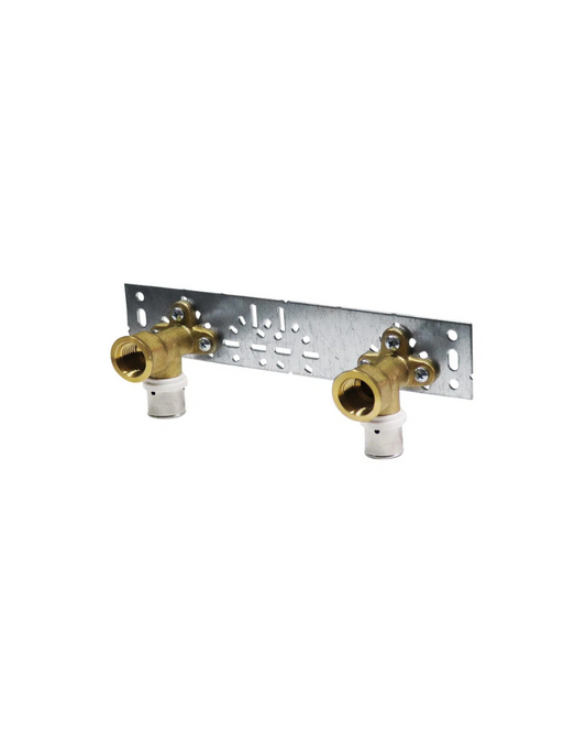 Pipetec Pressfittinge Wandwinkel inkl. Montageplatte 16x2 mm, 1/2"