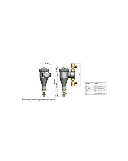 Fernox TF1 Total Filter (Magnetit- und Schlammabscheider)