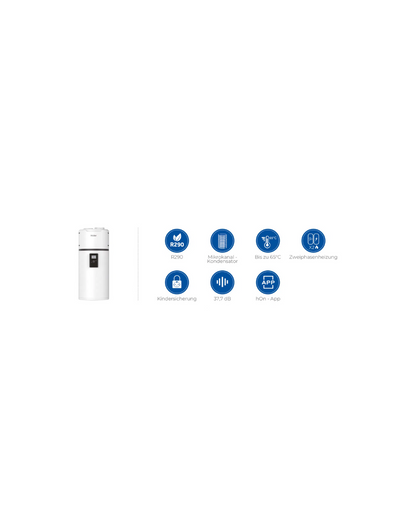 Haier Brauchwasserwärmepumpe M8 (wandhängend) (HP150M8-9, HP110M8-9, HP80M8-9)